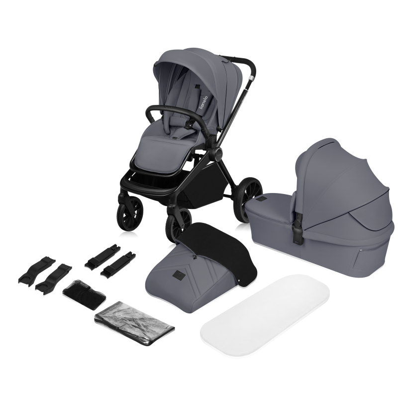 Lionelo Mika Plus 2in1 Grey Stone — Passeggino multifunzione