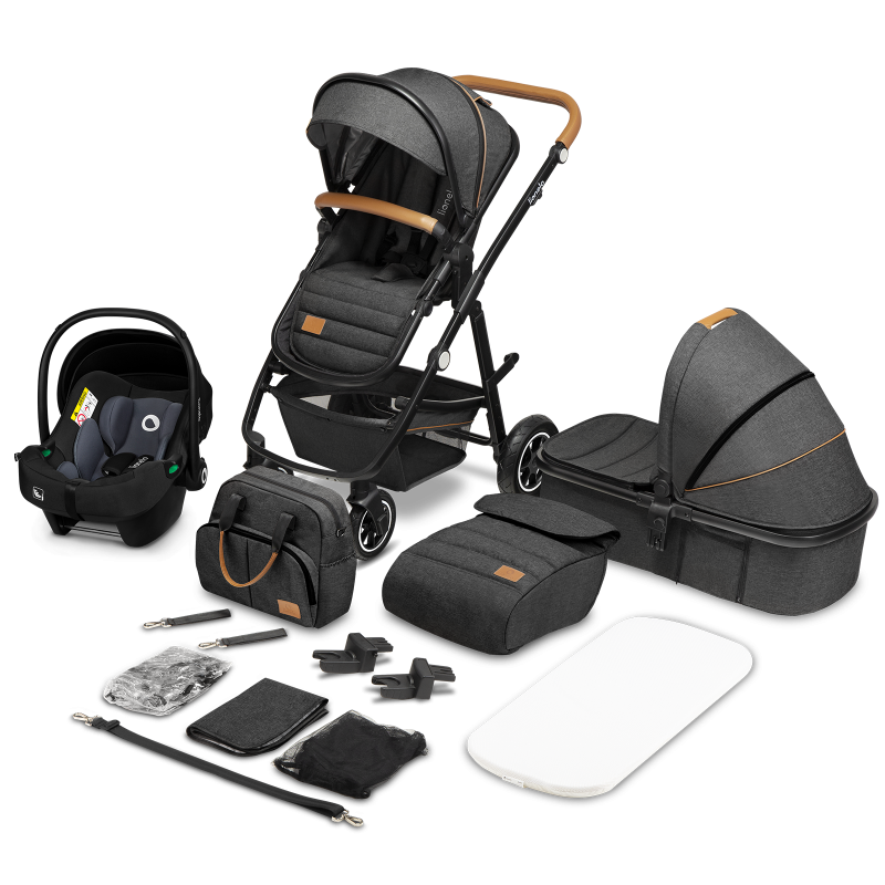 Lionelo Amber 3 in 1 Grey Graphite — Passeggino multifunzionale