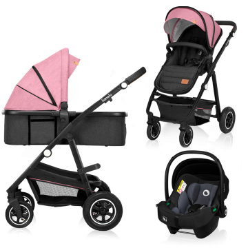 Lionelo Amber 3 in 1 Pink Rose — Passeggino multifunzionale