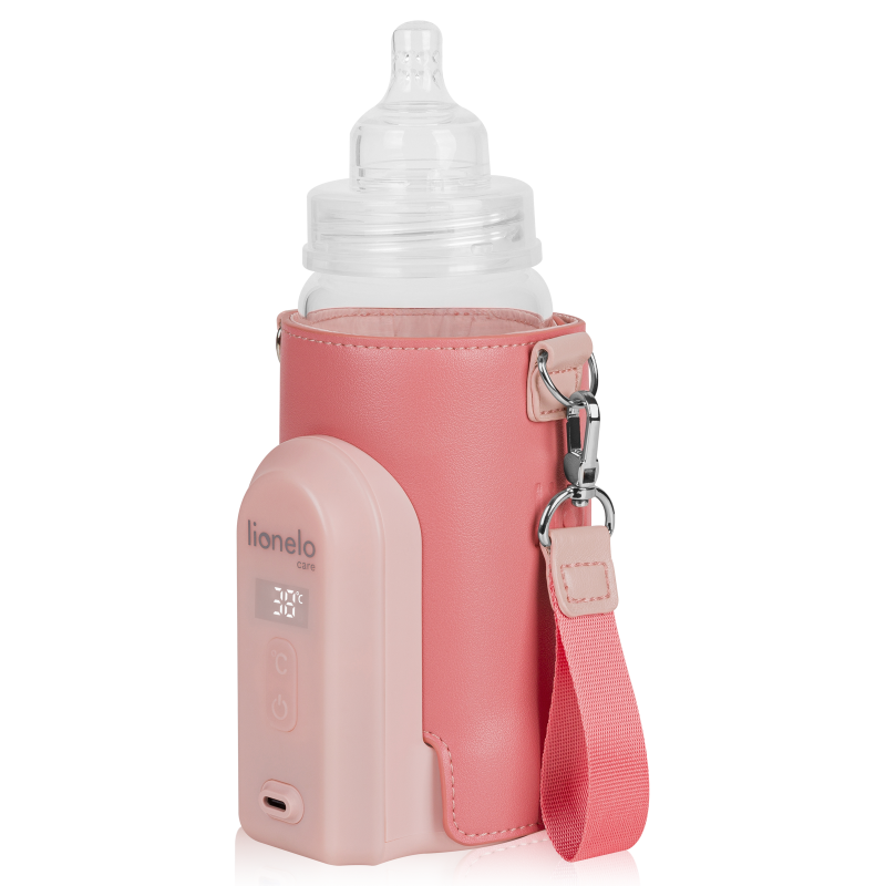 Lionelo Thermup Go Evo Coral Pink — Scaldabiberon portatile