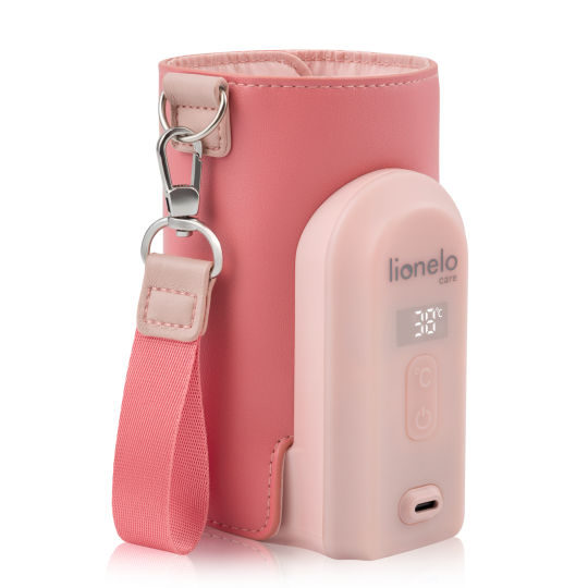 Lionelo Thermup Go Evo Coral Pink — Scaldabiberon portatile