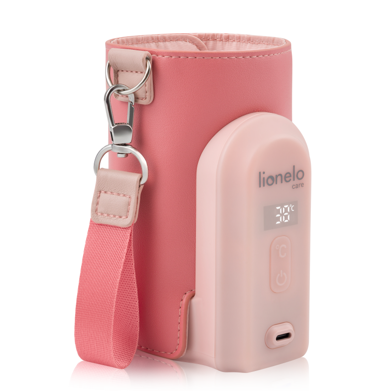 Lionelo Thermup Go Evo Coral Pink — Scaldabiberon portatile