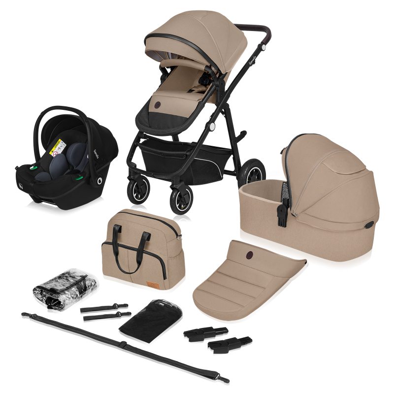 Lionelo Bianka 3in1 Beige Sand — Passeggino multifunzione