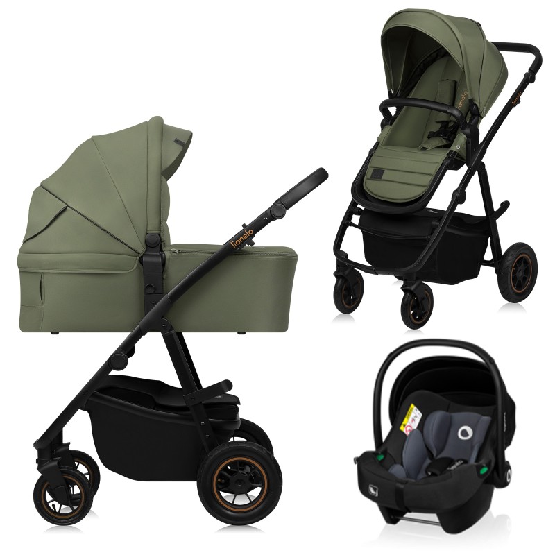 Lionelo Amber Plus 3 in 1 Green Forest — Passeggino multifunzionale