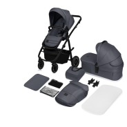 Lionelo Amber Plus 2 in 1 Grey Graphite — Passeggino multifunzione