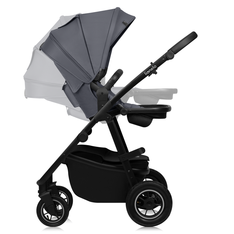 Lionelo Amber Plus 2 in 1 Grey Graphite — Passeggino multifunzione