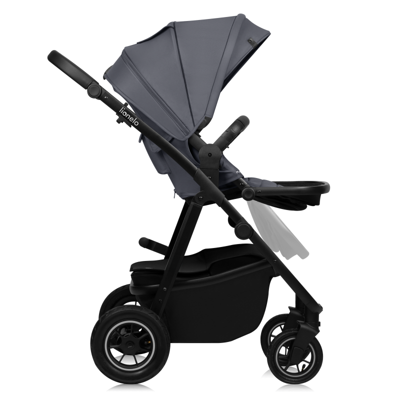 Lionelo Amber Plus 2 in 1 Grey Graphite — Passeggino multifunzione