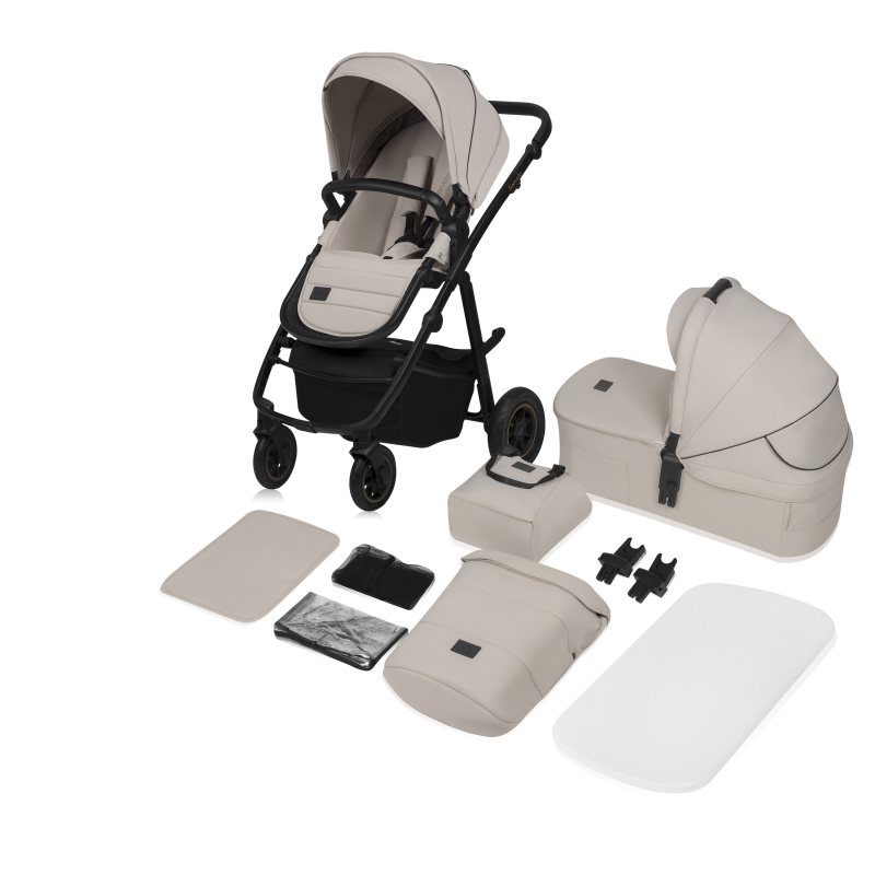 Lionelo Amber Plus 2 in 1 Beige Sand — Passeggino multifunzione