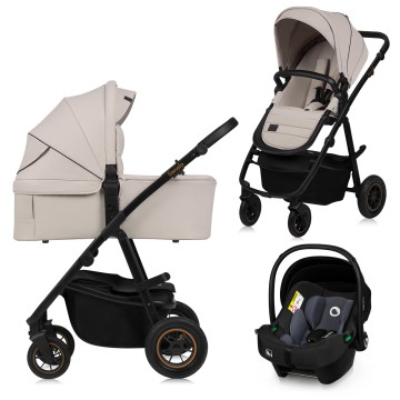 Lionelo Amber Plus 3 in 1 Beige Sand — Passeggino multifunzionale