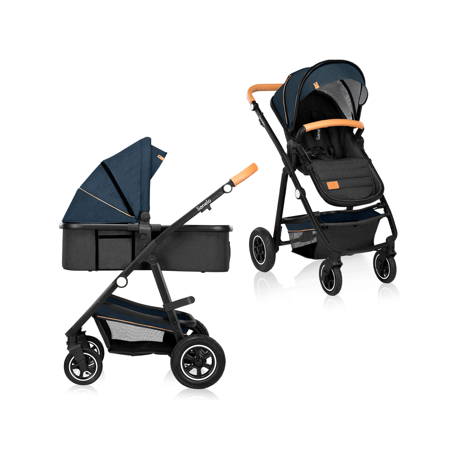 Lionelo Amber 2in1 Blue Navy — Passeggino multifunzionale