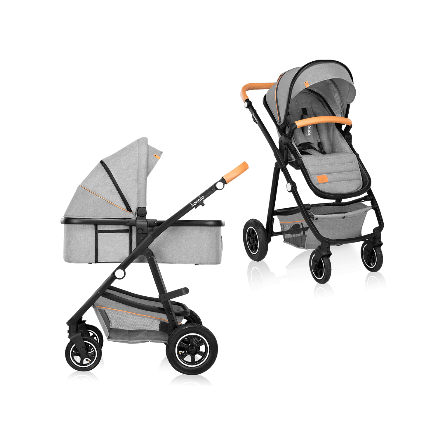 Lionelo Amber 2in1 Grey Stone — Passeggino multifunzionale