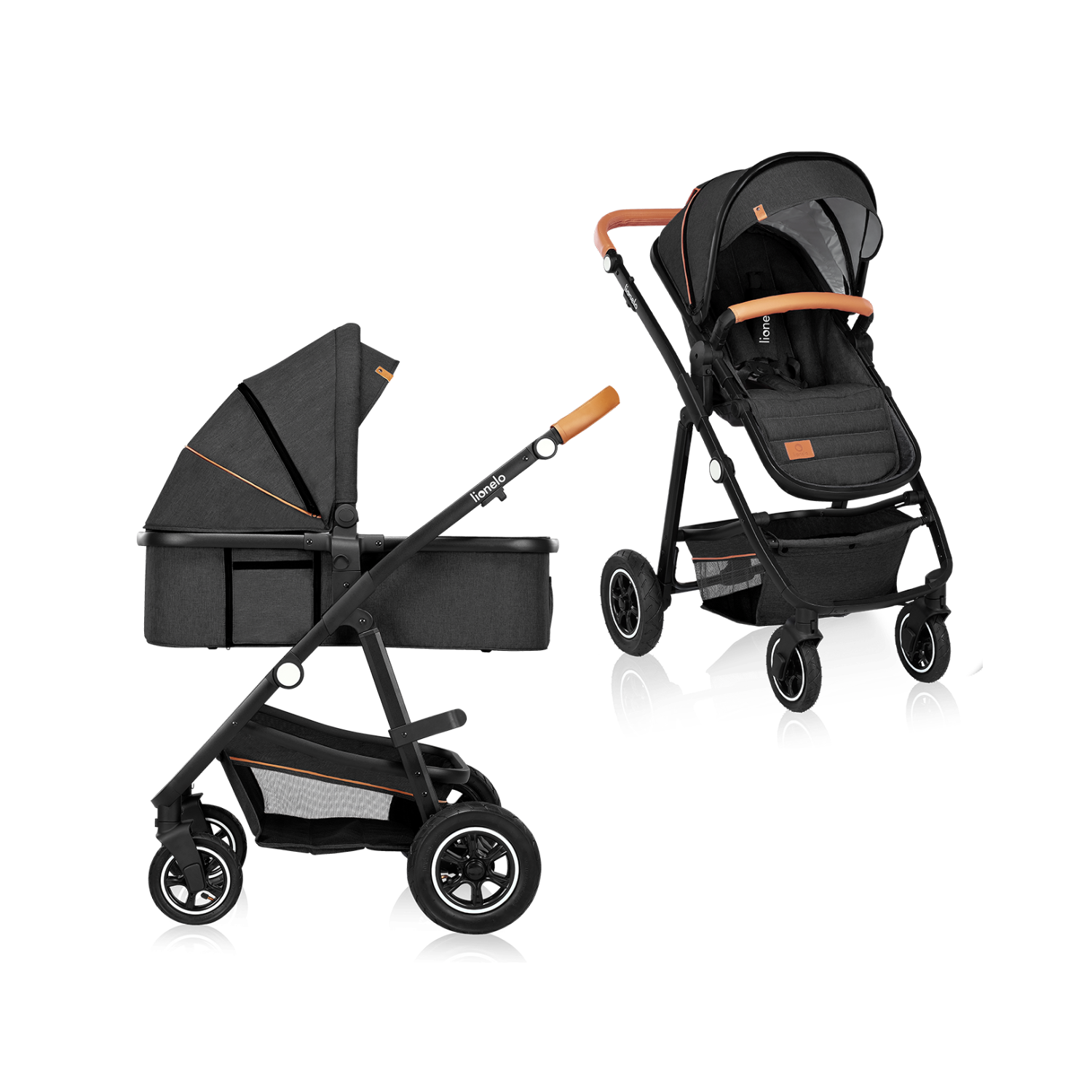 Lionelo Amber 2in1 Grey Graphite — Passeggino multifunzionale