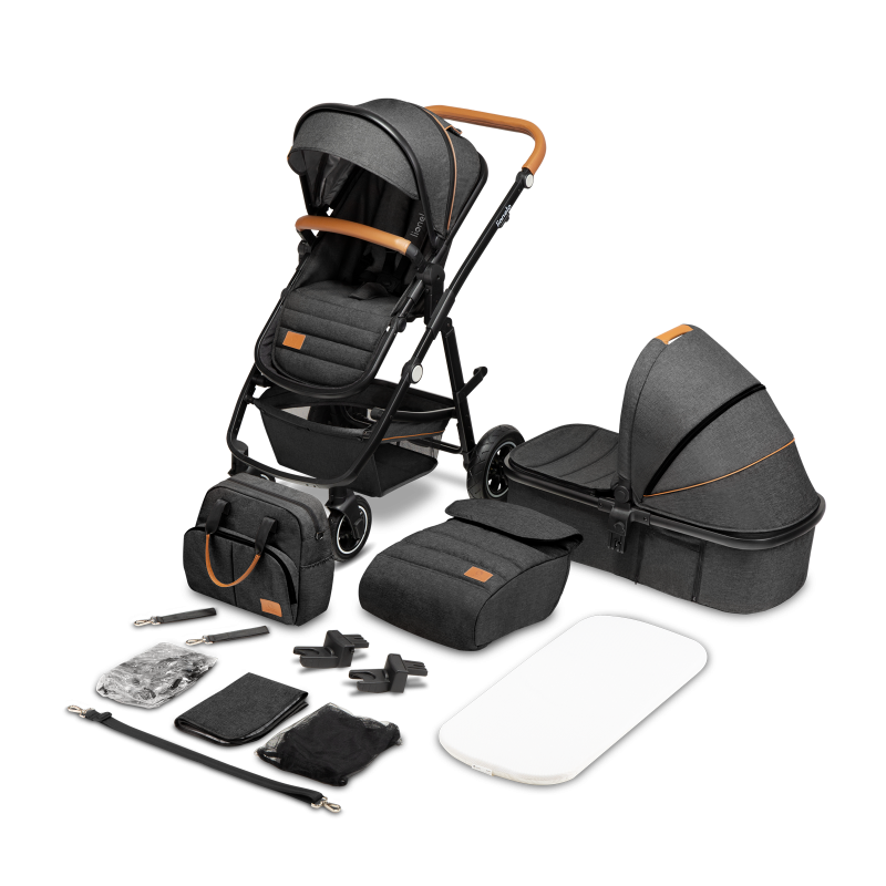 Lionelo Amber 2in1 Grey Graphite — Passeggino multifunzionale