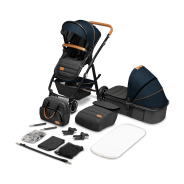 Lionelo Amber 2in1 Blue Navy — Passeggino multifunzionale