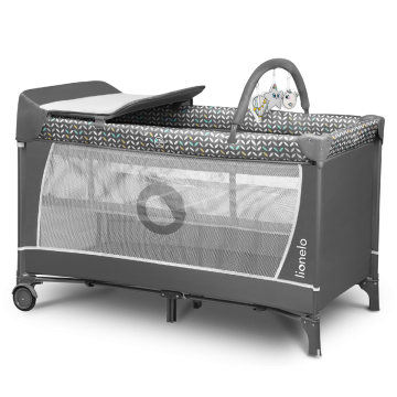 Lionelo Flower Grey Scandi — Lettino 2in1