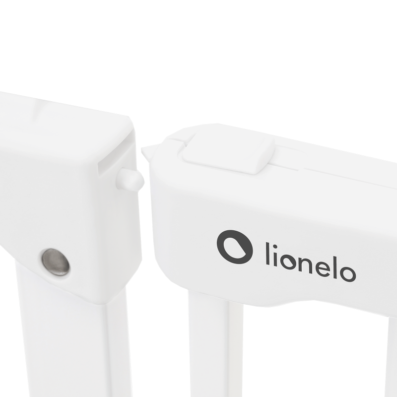 Lionelo Truus Slim White — cancello di sicurezza