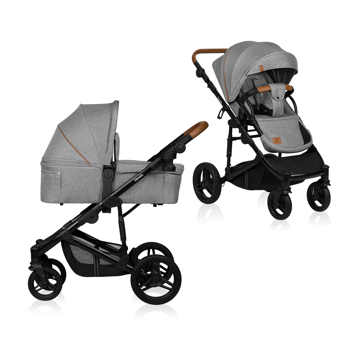 Lionelo Mari Tour 2in1 Grey Stone — Passeggino multifunzione