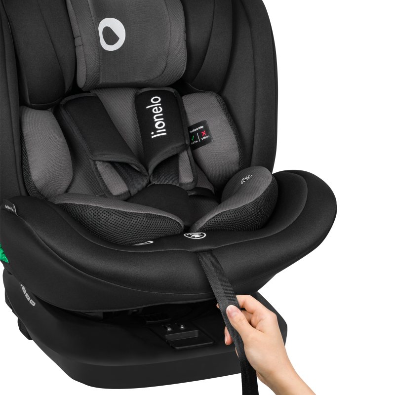 Lionelo Bastiaan i-Size Black Grey — Seggiolino auto