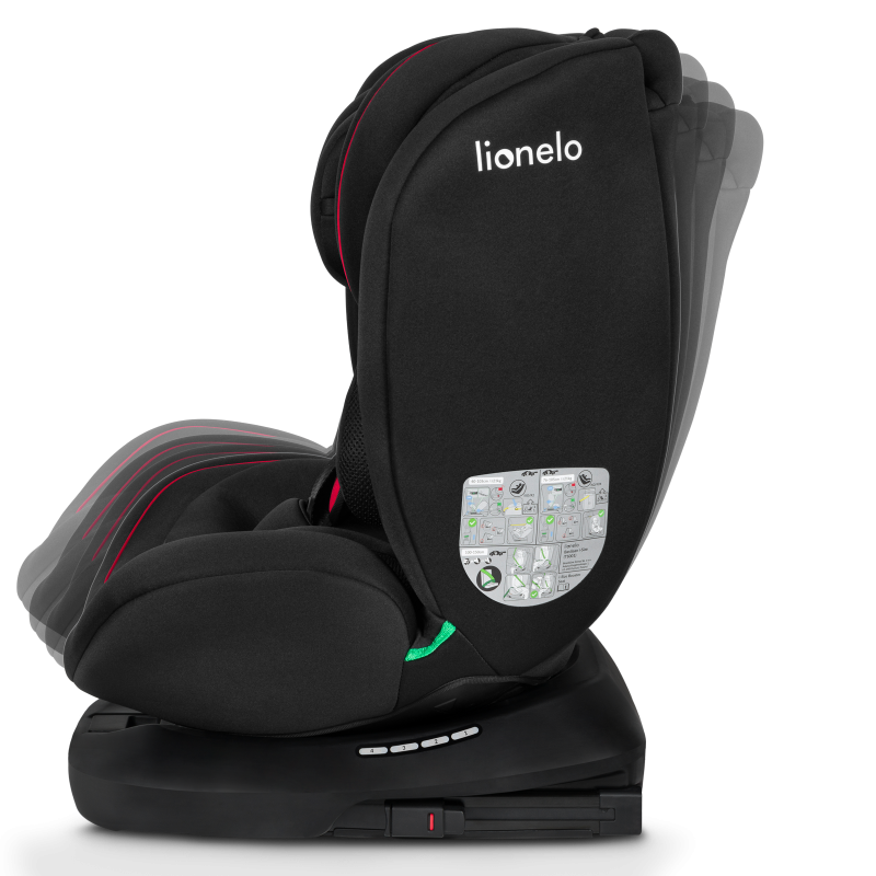 Lionelo Bastiaan i-Size Black Red — Seggiolino auto