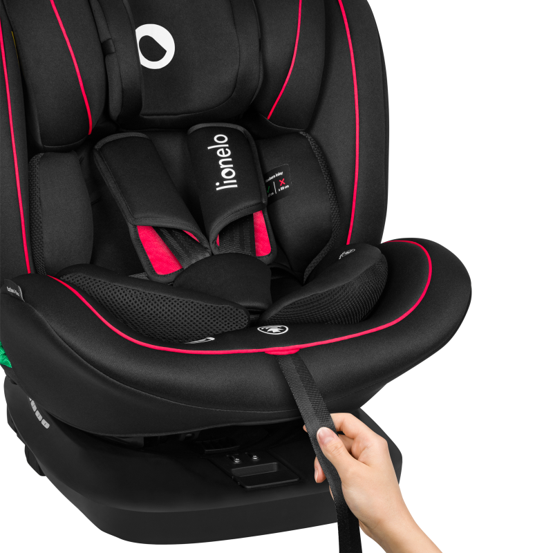 Lionelo Bastiaan i-Size Black Red — Seggiolino auto