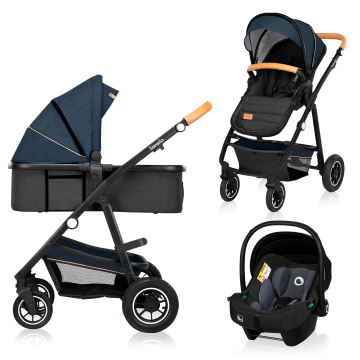 Lionelo Amber 3in1 Blue Navy — Passeggino multifunzionale