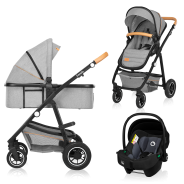 Lionelo Amber 3 in 1 Grey Stone — Passeggino multifunzionale