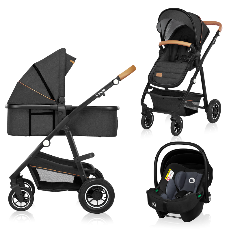 Lionelo Amber 3 in 1 Grey Graphite — Passeggino multifunzionale