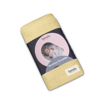 Lionelo Bamboo Swaddle Yellow Lemon — Mussola per bambino