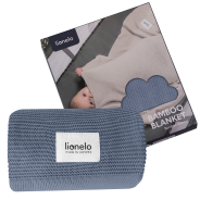 Lionelo Bamboo Blanket Blue — Coperta di bambù