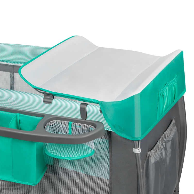 Lionelo Sven Plus Turquoise/Grey — Lettino 2in1