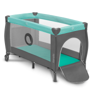 Lionelo Sven Plus Turquoise/Grey — Lettino 2in1