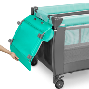 Lionelo Sven Plus Turquoise/Grey — Lettino 2in1