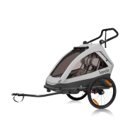 Lionelo Cama Grey Stone — rimorchio per bicicletta con funzione passeggino