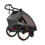 Lionelo Cama Grey Graphite — rimorchio per bicicletta con funzione passeggino