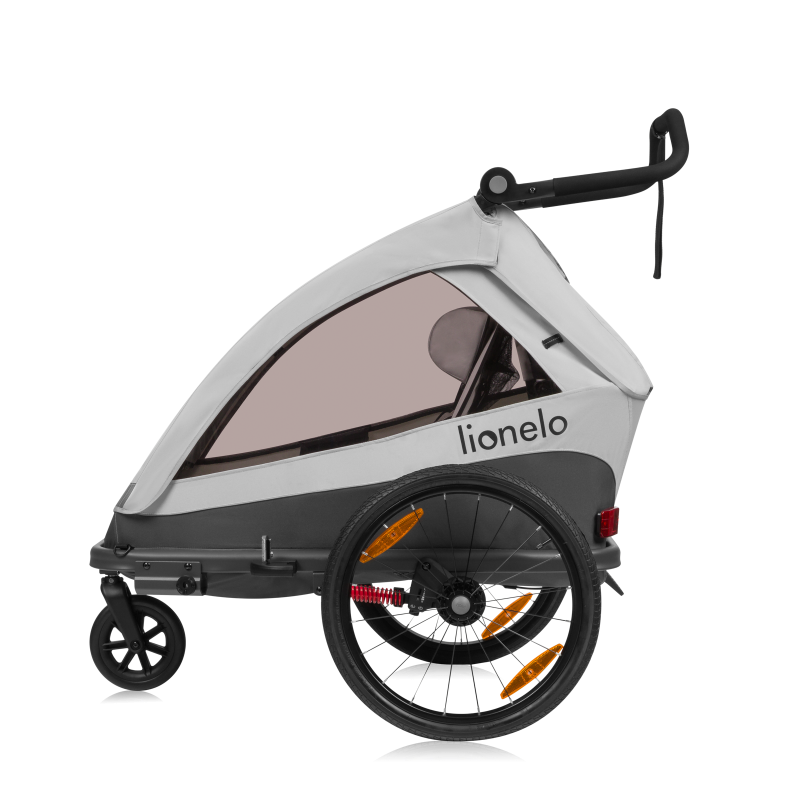 Lionelo Cama Grey Stone — rimorchio per bicicletta con funzione passeggino