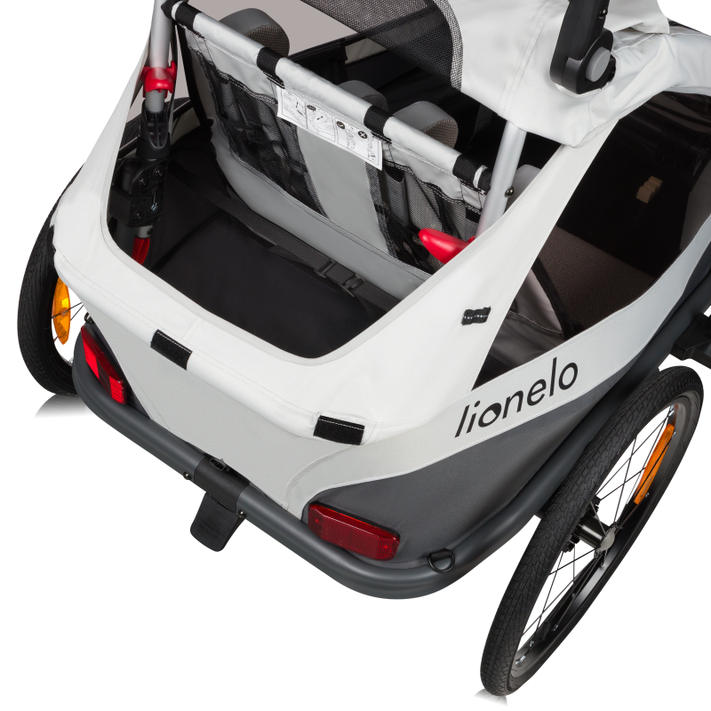 Lionelo Cama Grey Stone — rimorchio per bicicletta con funzione passeggino