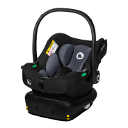 lionelo Astrid i-Size Set Black Grey — Seggiolino auto con base ISOFIX