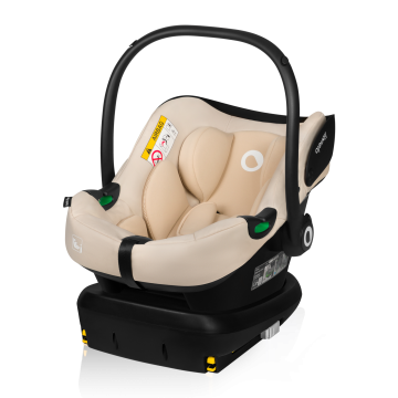 lionelo Astrid i-Size Set Beige Sand — Seggiolino auto con base ISOFIX