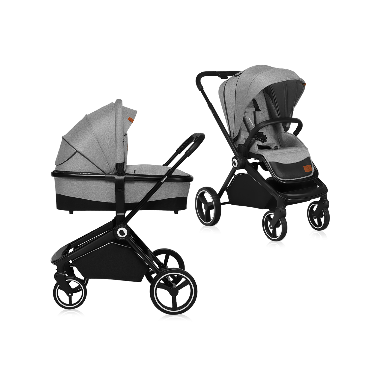 Lionelo Mika 2in1 Grey Stone — Passeggino multifunzione