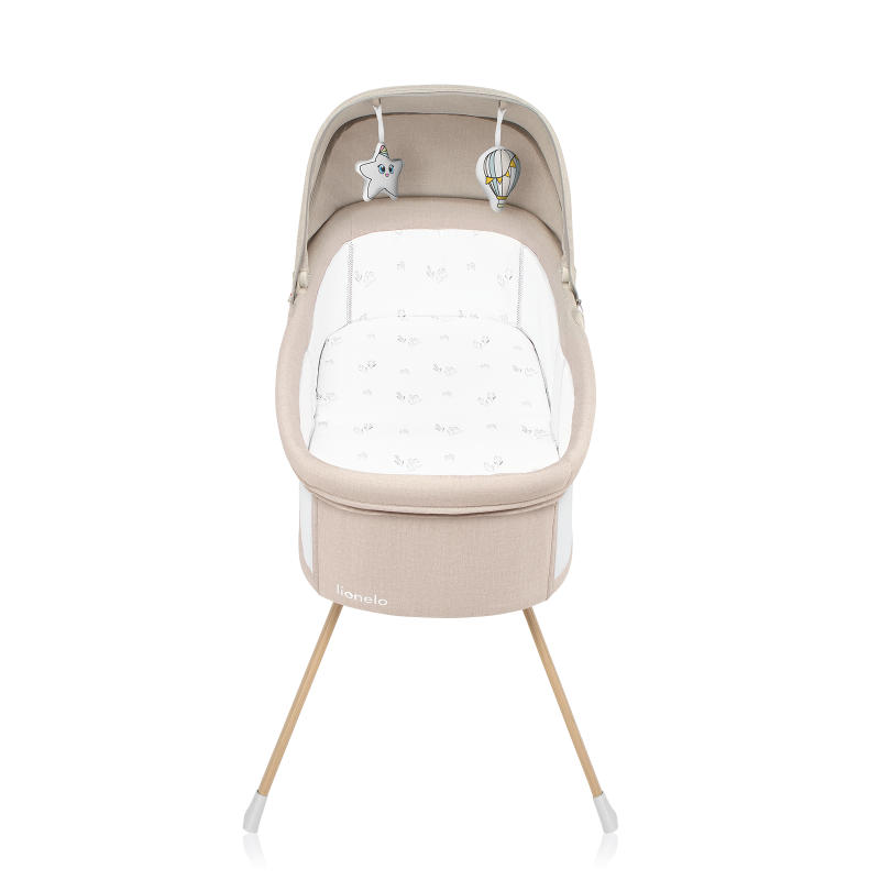 lionelo Malin Evo Beige Natural — Lettino universale con culla