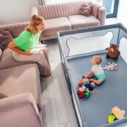 lionelo Willow Grey Concrete — Box per bambini