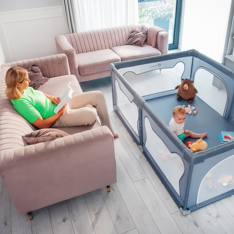 lionelo Willow Grey Concrete — Box per bambini