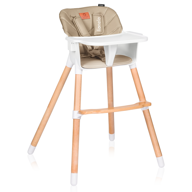 lionelo Koen Beige Sand — Seggiolone pappa