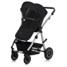 lionelo Amber 2in1 Black Silver — Passeggino multifunzionale