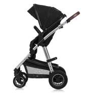 lionelo Amber 2in1 Black Silver — Passeggino multifunzionale