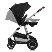 lionelo Amber 2in1 Black Silver — Passeggino multifunzionale