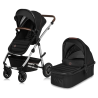 lionelo Amber 2in1 Black Silver — Passeggino multifunzionale