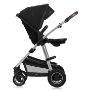 lionelo Amber 2in1 Black Silver — Passeggino multifunzionale