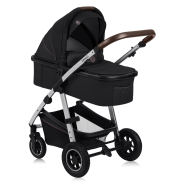 lionelo Amber 3in1 Black Silver — Passeggino multifunzionale