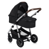 lionelo Amber 3in1 Black Silver — Passeggino multifunzionale